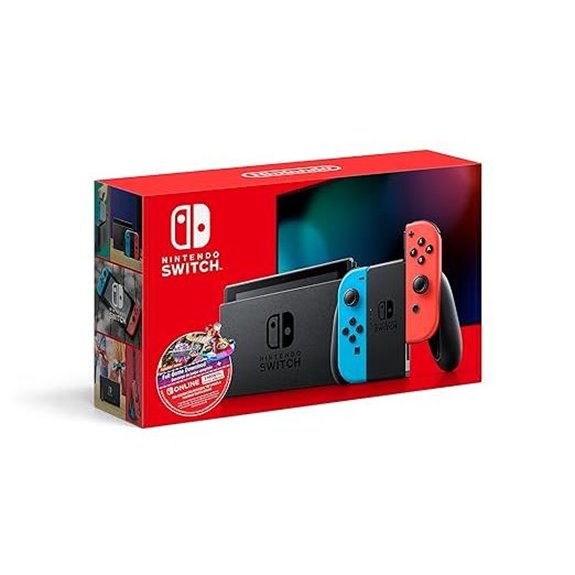 Nintendo Switch Neon Blue/Red & Mario Kart 8 Deluxe Bundle