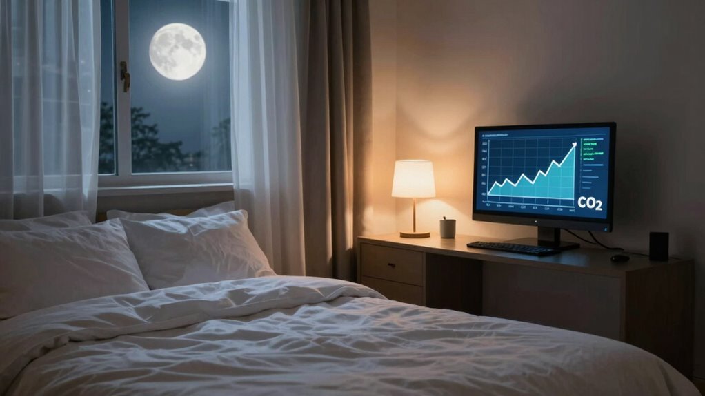 nighttime co2 accumulation causes indoor air quality decline