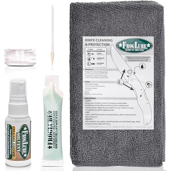FrogLube Knife Cleaning Kit with Non-Toxic Lubricant