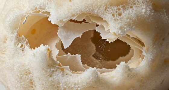 old foam disintegrates into dust