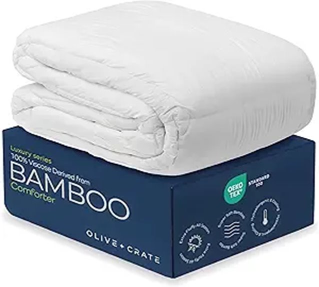 Olive + Crate Organic Bamboo Comforter King Size