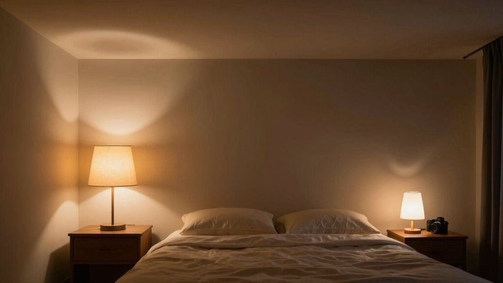 optimal bedroom lighting placement