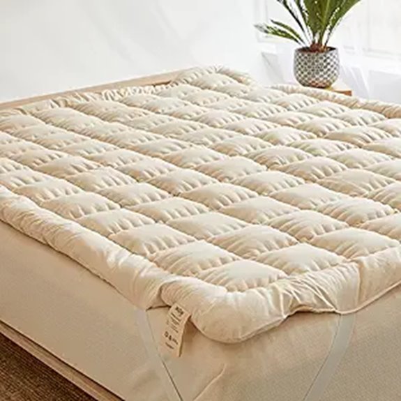 Wow Organic Merino Wool Mattress Topper (2)