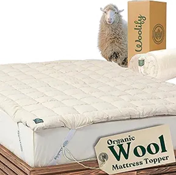 Organic Merino Wool Mattress Topper (Twin XL)