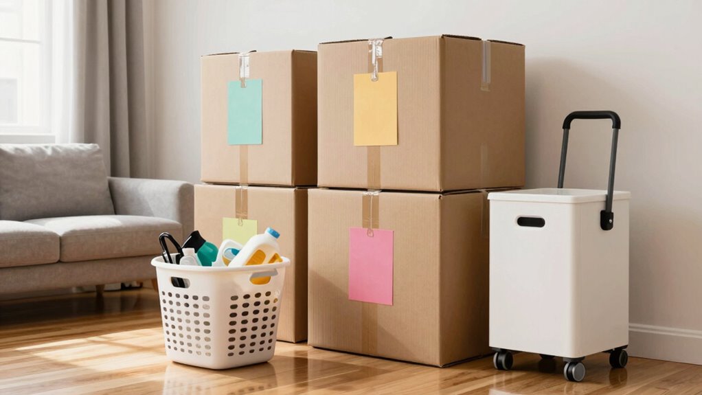 organize items for pickup