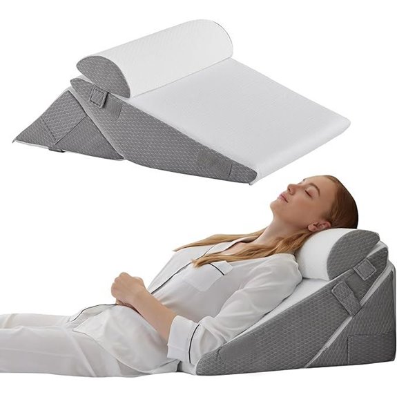 Bedluxe 3-Piece Orthopedic Wedge Pillow Set
