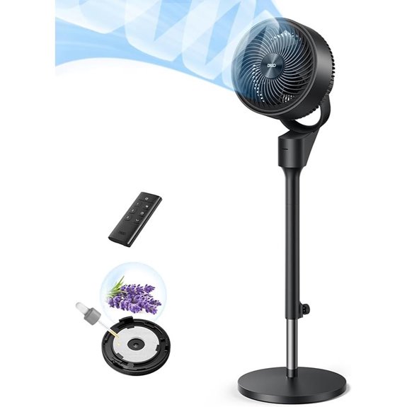 Dreo 80° Oscillating Pedestal Fan with Remote