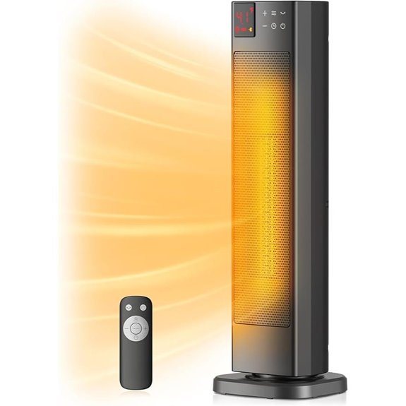 Pelonis Oscillating Ceramic Tower Space Heater (1500W)