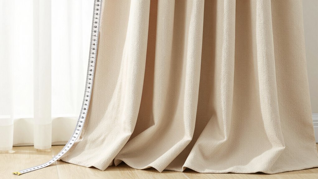 perfect curtain length measurement