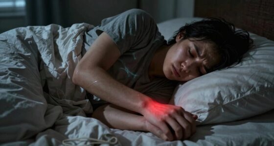 persistent discomfort causing restless sleep