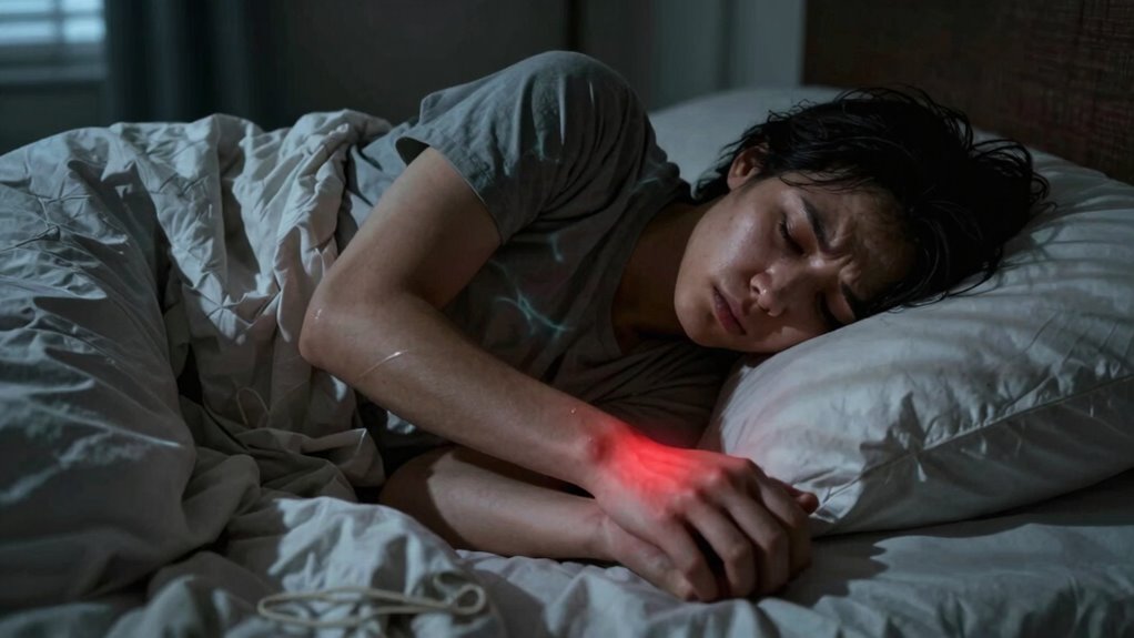 persistent discomfort causing restless sleep