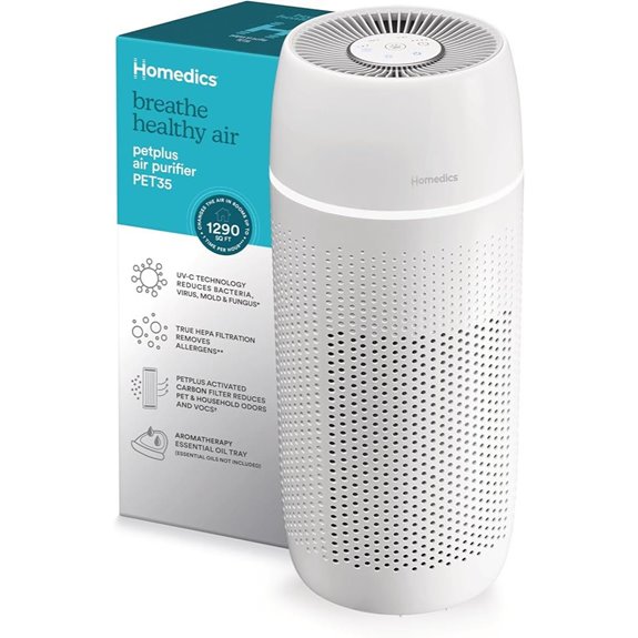 Homedics 5-in-1 UV-C PetPlus Air Purifier