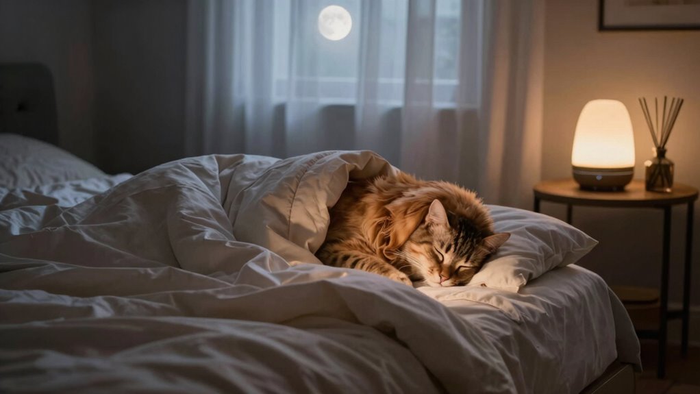 pet calming sleep environment