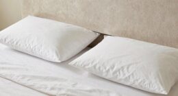 pillows falling through gap