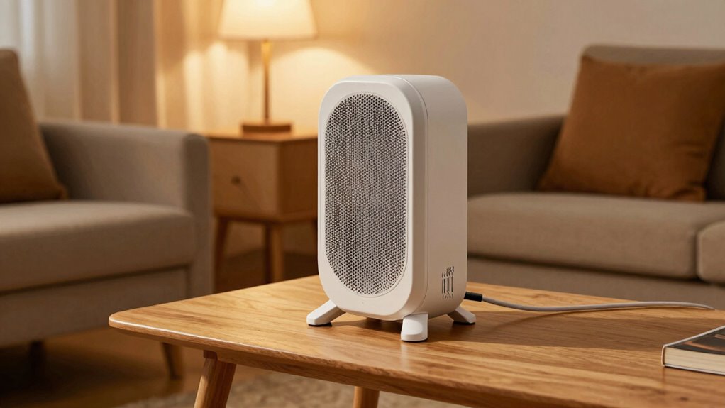 place heater on stable surface