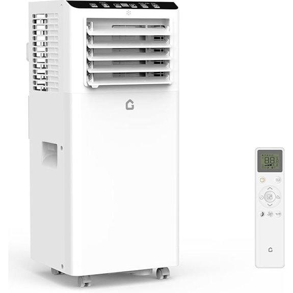 8000 BTU Portable 3-in-1 Air Conditioner with Remote