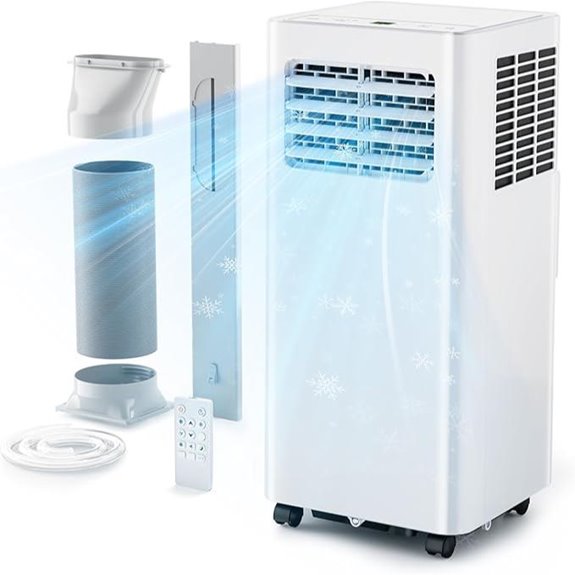 EUHOMY 8000 Btu Portable 3-in-1 Air Conditioner