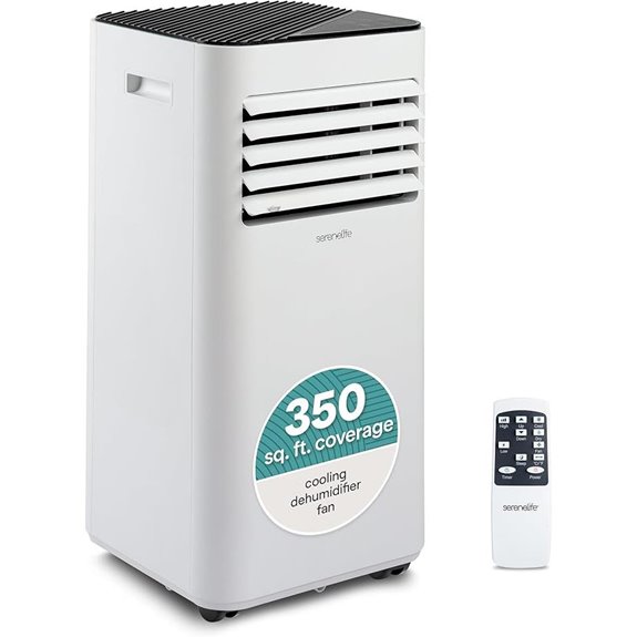 SereneLife 8,000 BTU Portable Air Conditioner with Dehumidifier