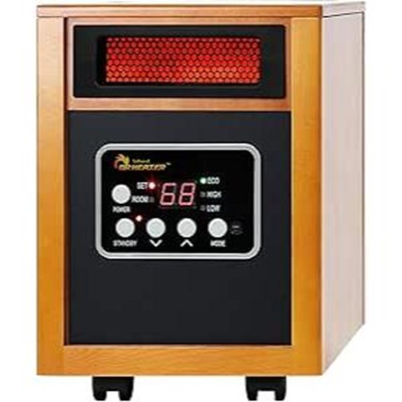 Dr Infrared Portable Space Heater 1500W Cherry