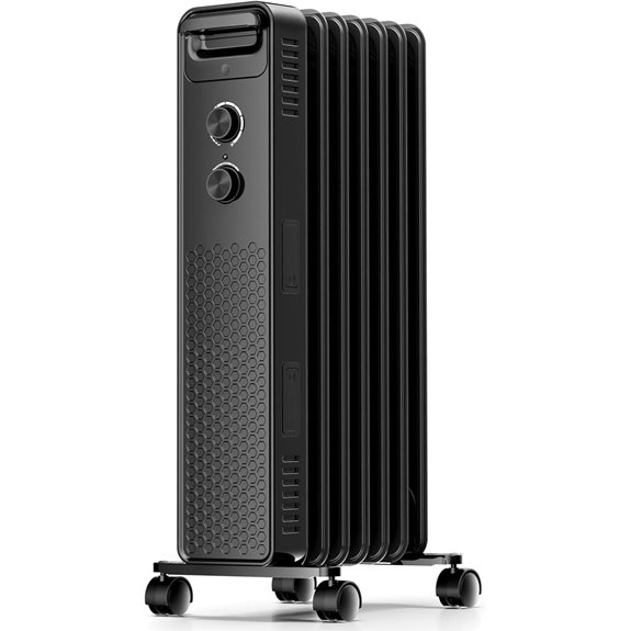 Portable Electric Radiator Heater with Thermostat