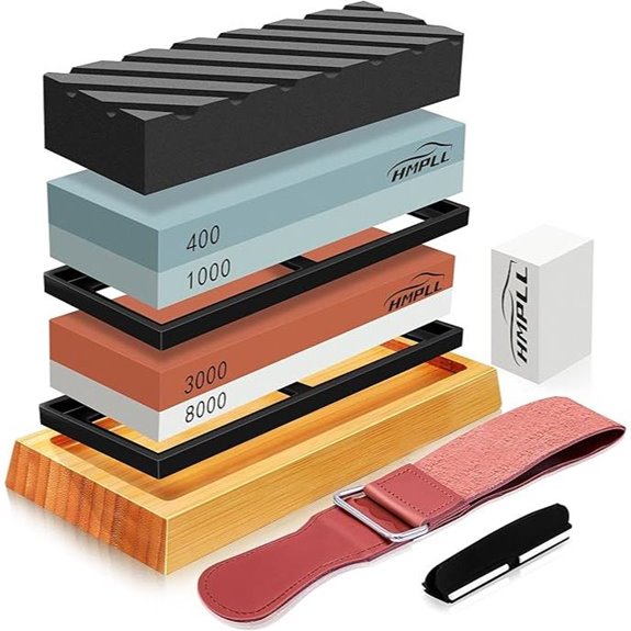 Professional Whetstone Knife Sharpener Set with Accessories