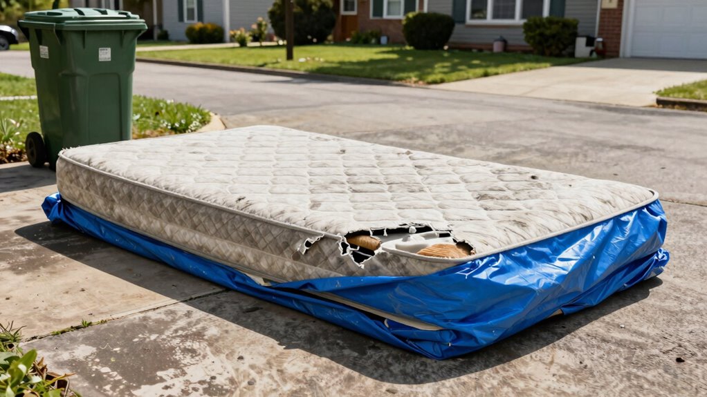 prepare mattress for removal