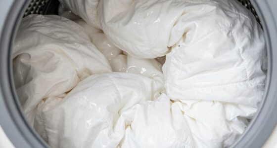 prevent comforter clumping during washing