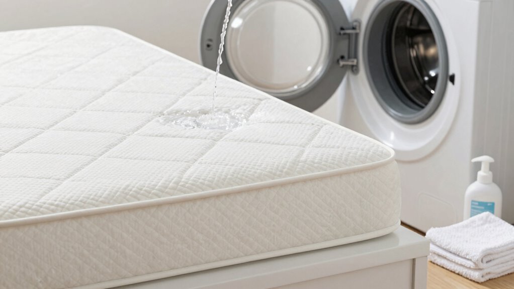 proper mattress cover washing