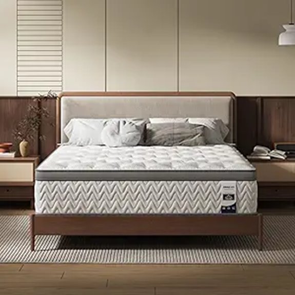 Queen 12-Inch 5-Zone Hybrid Mattress with Support