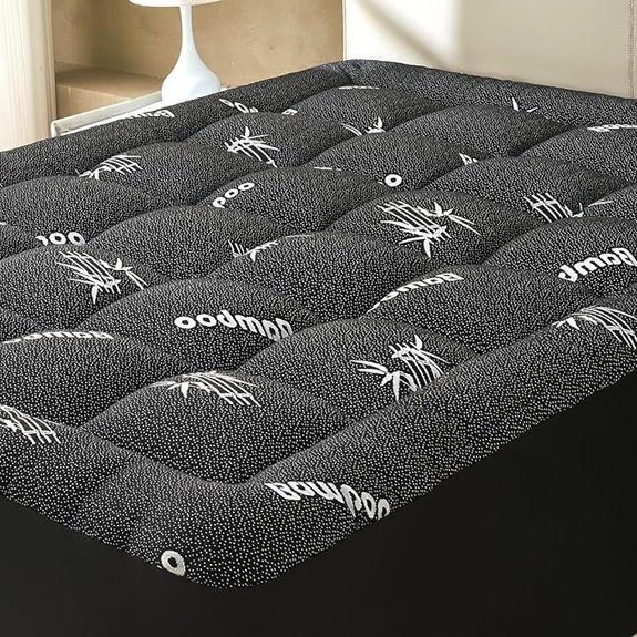 Queen Size Bamboo Mattress Topper with Deep Pocket