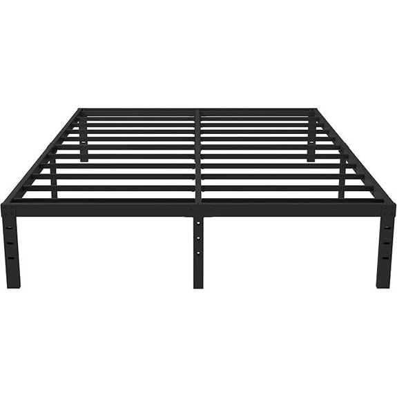 16-Inch Queen Bed Frame with Storage and Steel Slats