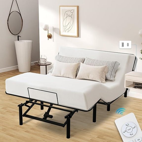 Queen Adjustable Bed Frame with USB Ports