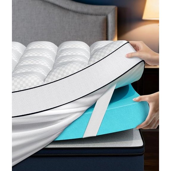Dual Layer Memory Foam Mattress Topper Queen