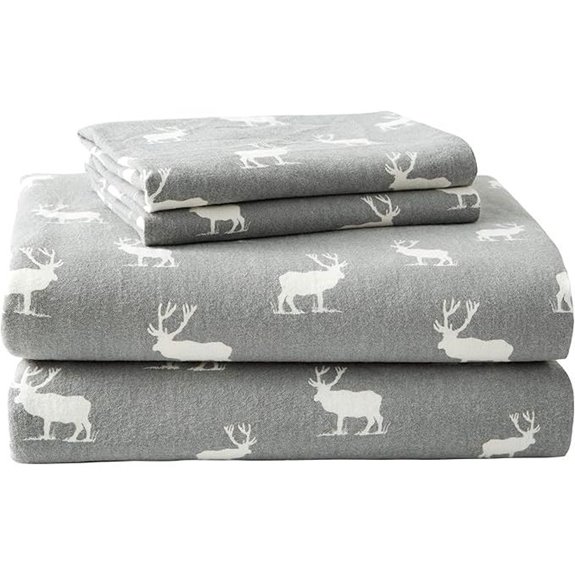 Eddie Bauer Queen Flannel Sheets Set with Pillowcases