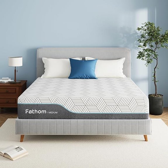 FATHOM Medium Queen Gel Foam Mattress with Cover