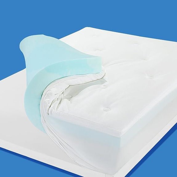 HOMBYS Gel Memory Foam Mattress Topper (Queen)