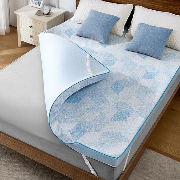 PERLECARE Queen Gel Memory Foam Mattress Topper