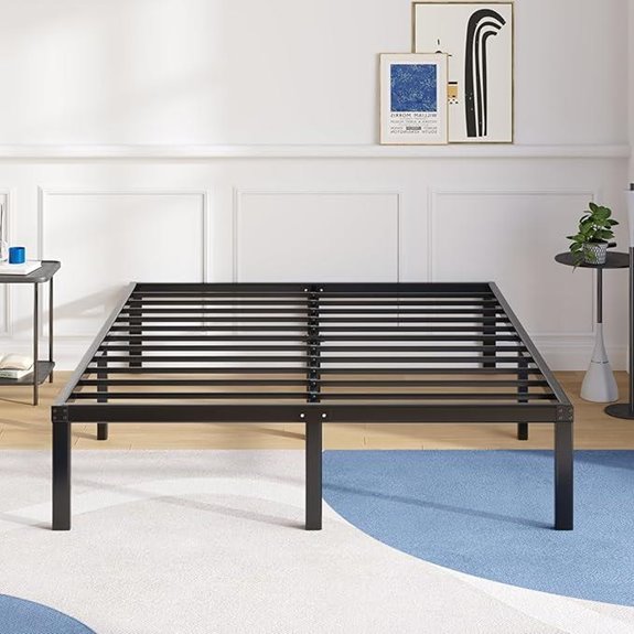 Avenco Queen Metal Bed Frame with Storage