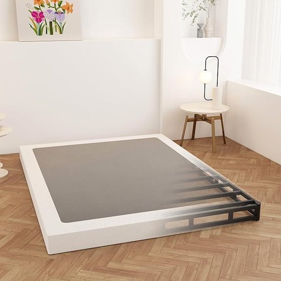 Queen Low Profile Metal Box Spring Bed Base