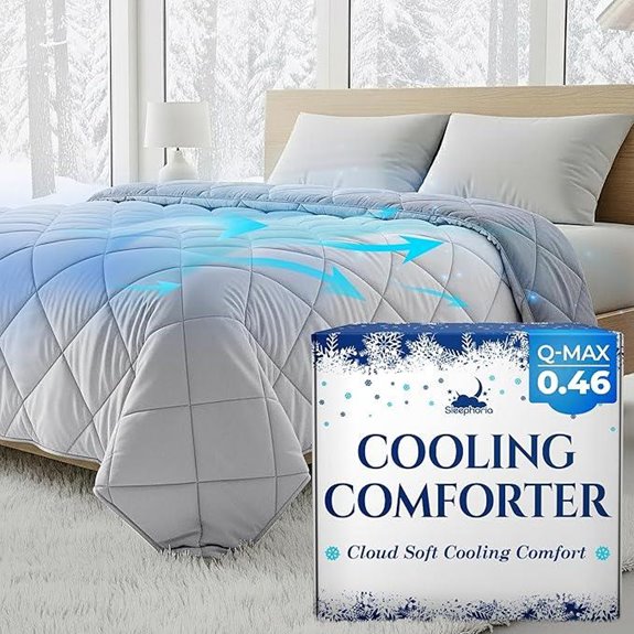 Cooling Comforter Queen Size with Breathable Fabric