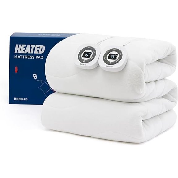 Bedsure Queen Heated Mattress Pad with Dual Controllers