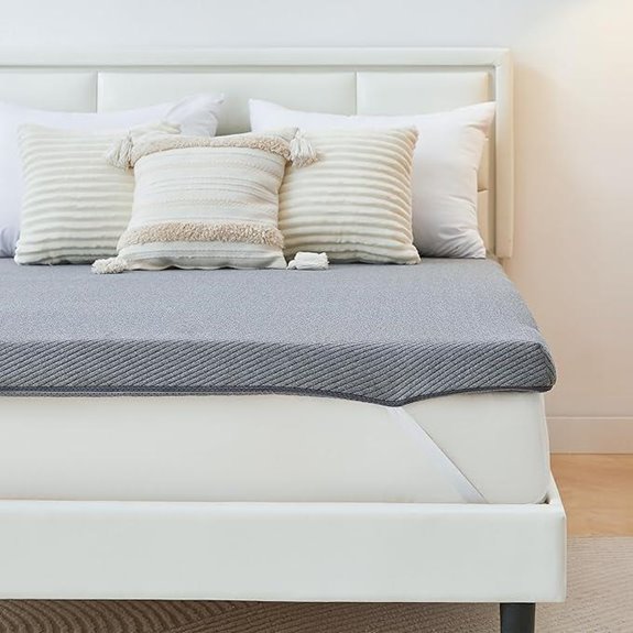 Memory Foam Mattress Topper Queen Non-Slip Pressure Relief