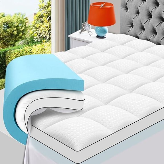 MASVIS Queen Size Memory Foam Mattress Topper