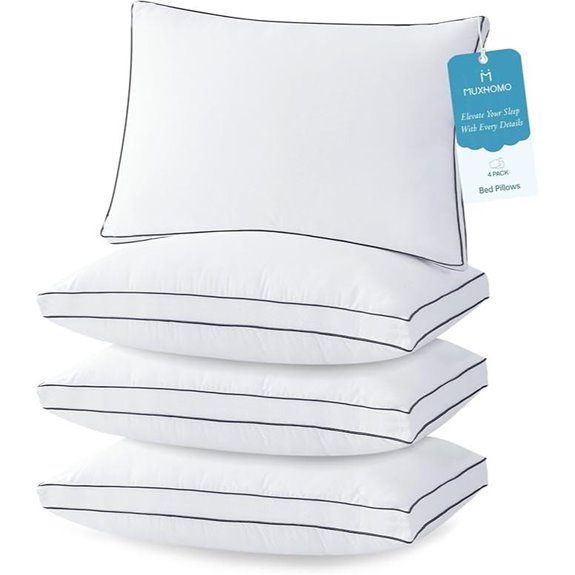 MUXHOMO Queen Size Bed Pillows Set of 4