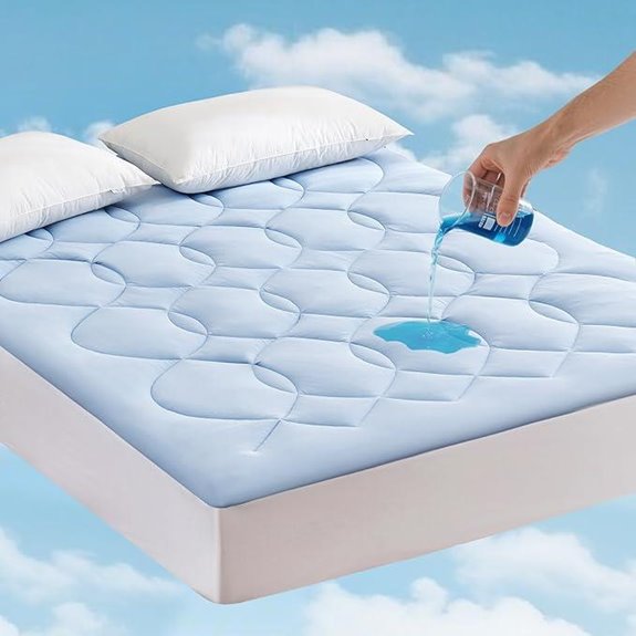 Queen Size Cooling Waterproof Mattress Topper