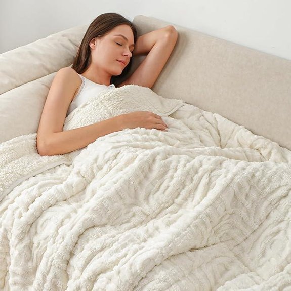 Wemore Queen Fleece Weighted Blanket 15lbs