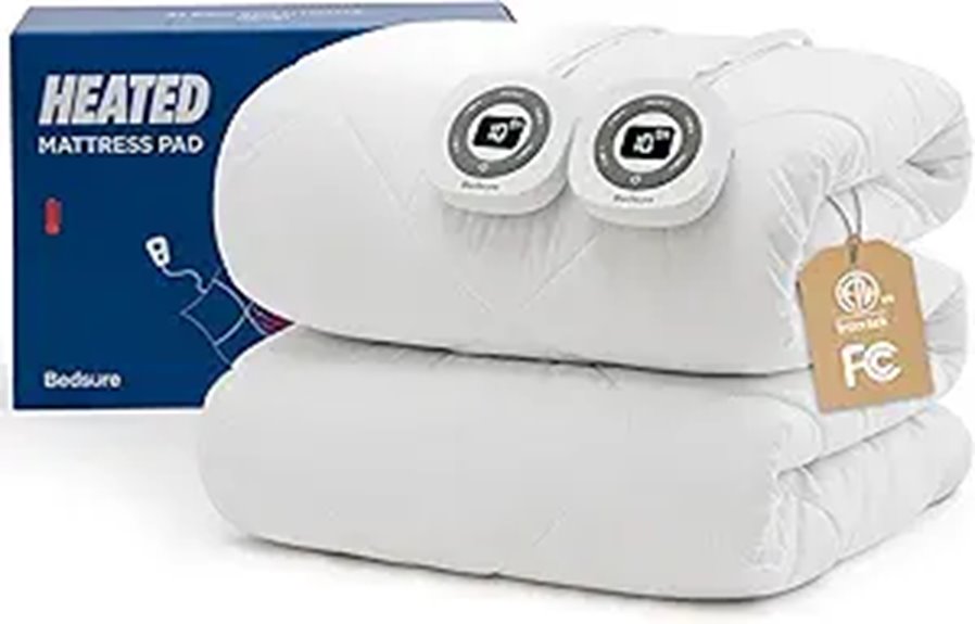 Bedsure Queen Heated Mattress Pad with Dual Controls
