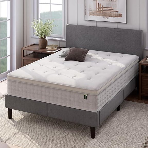 ZINUS 12-Inch Euro Top Hybrid Mattress Queen