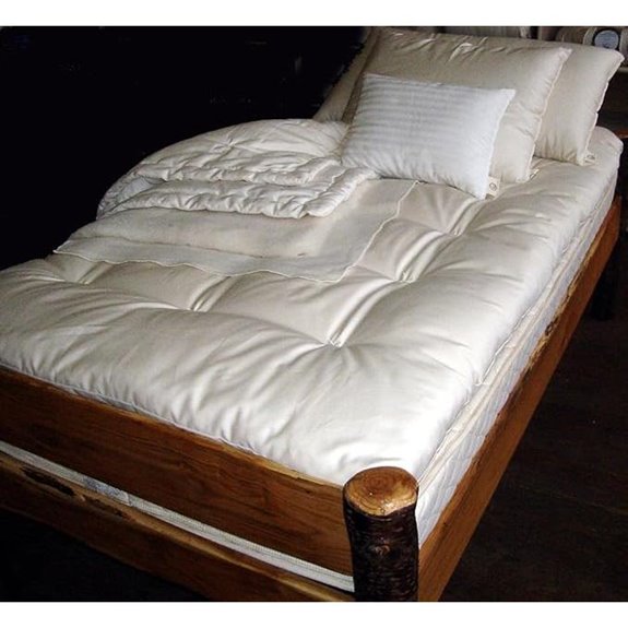 Holy Lamb Organics Quilted Ultimate Wool Mattress Topper - QUEEN