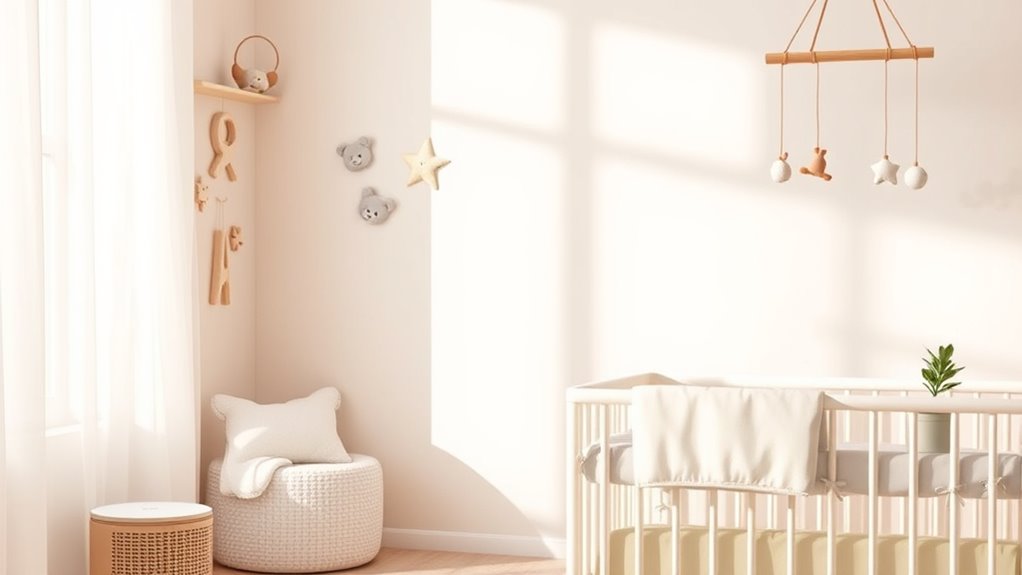 quiet nursery air purifier features